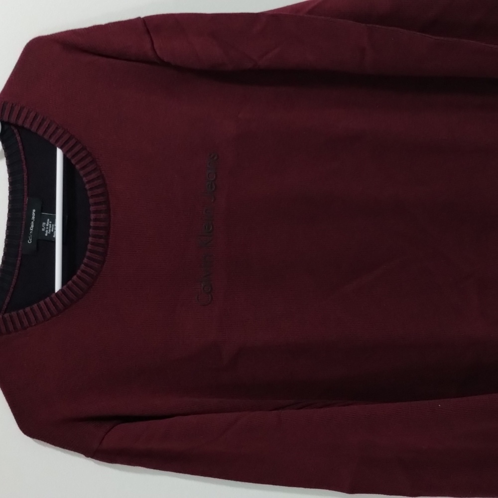 Calvin Klein Jeans Men's Maroon Sweater